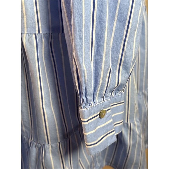 Tuckernuck Pomander Place Shades of Blue Cara shirt Dress Medium Tiered Preppy - Picture 7 of 14